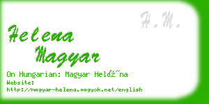 helena magyar business card